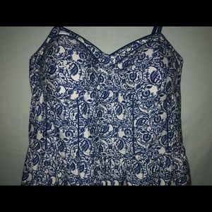 NEVER WORN. American Rag, Blue Paisley Dress
